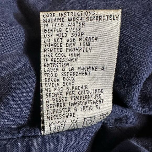 Vintage 80s Andy Johns Longline Denim Hooded Coat Jacket Utility Pockets Blue - Picture 15 of 15